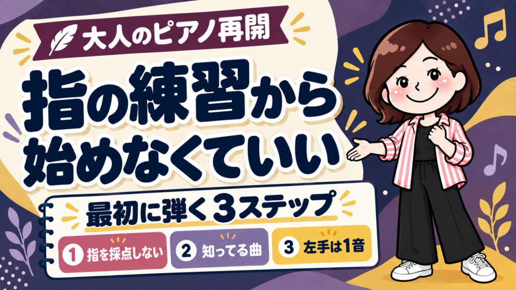 指の練習から始めなくていい